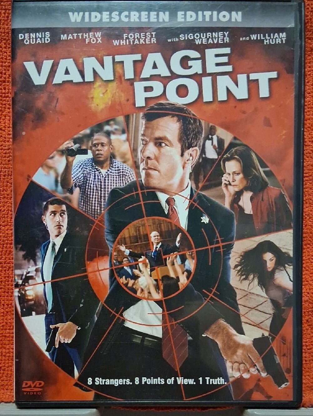 DVD SALE 📽️5/$15 - 10/$25 🎞️ Vantage Point (DVD) - Political Thriller - Black